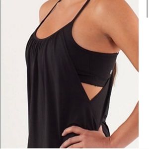 Black Lululemon No Limits Tank size 8